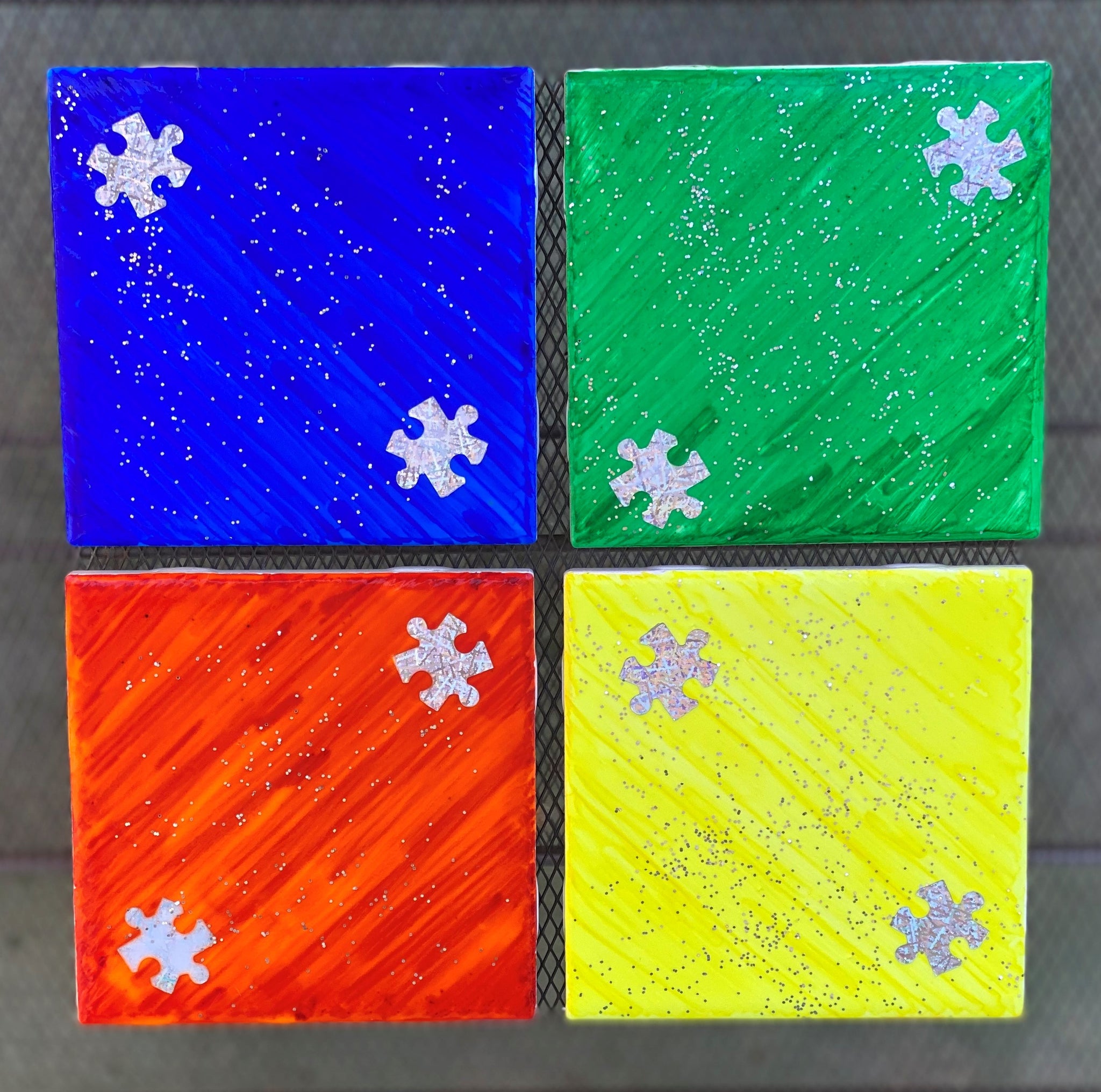 Autism Awareness Round Coaster