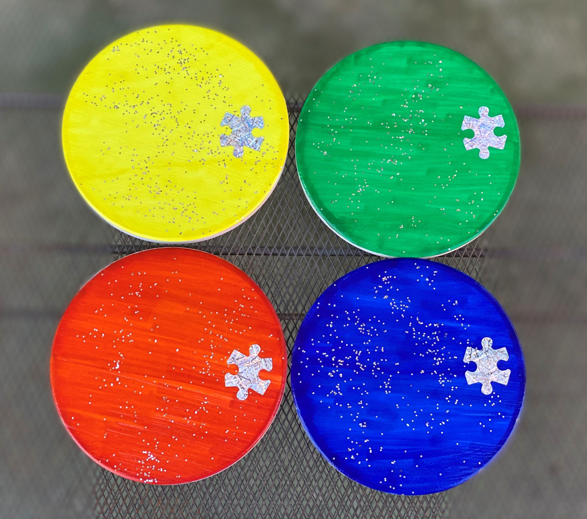 Autism Awareness Round Coaster