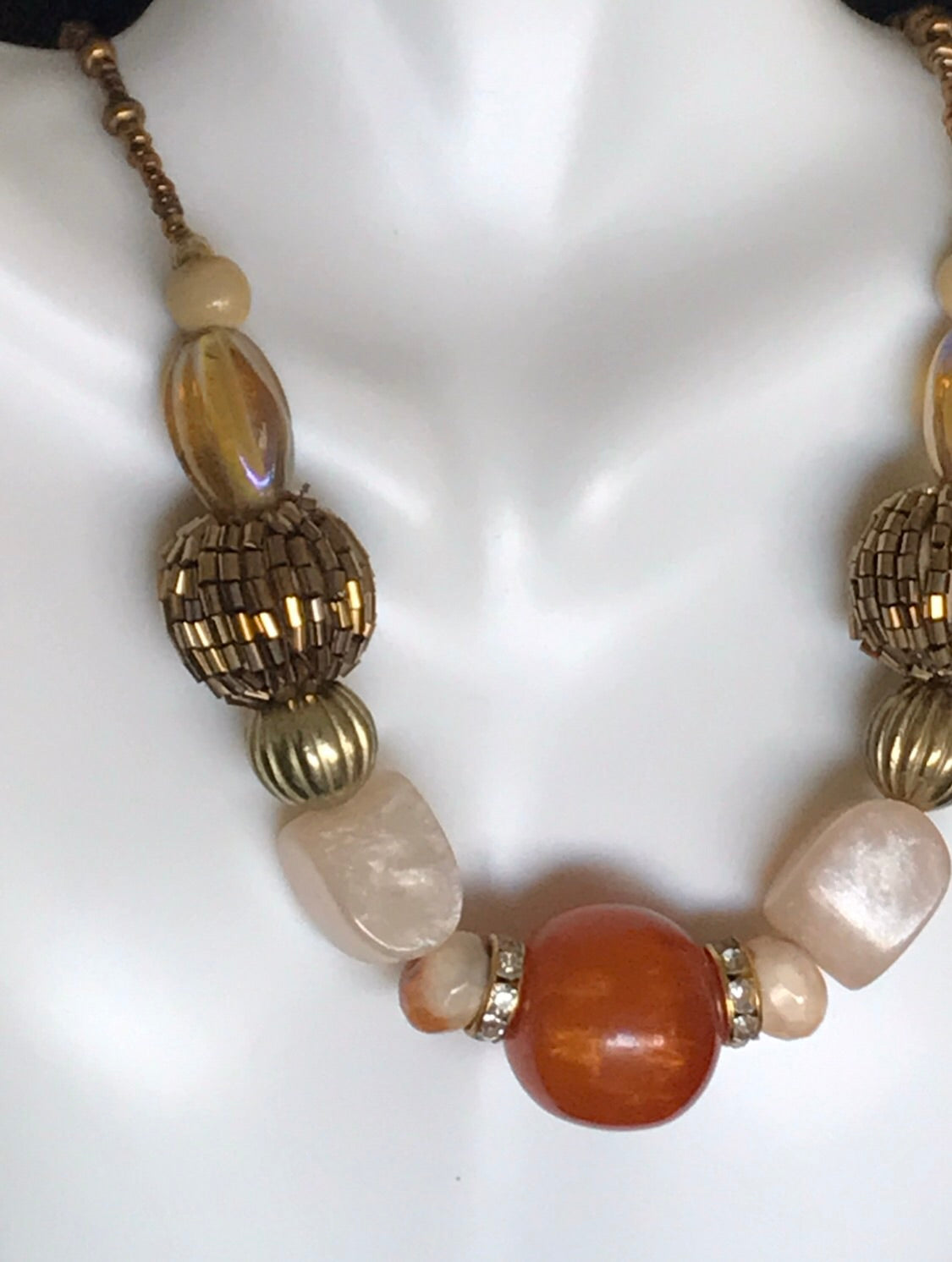 Honey and gold necklace