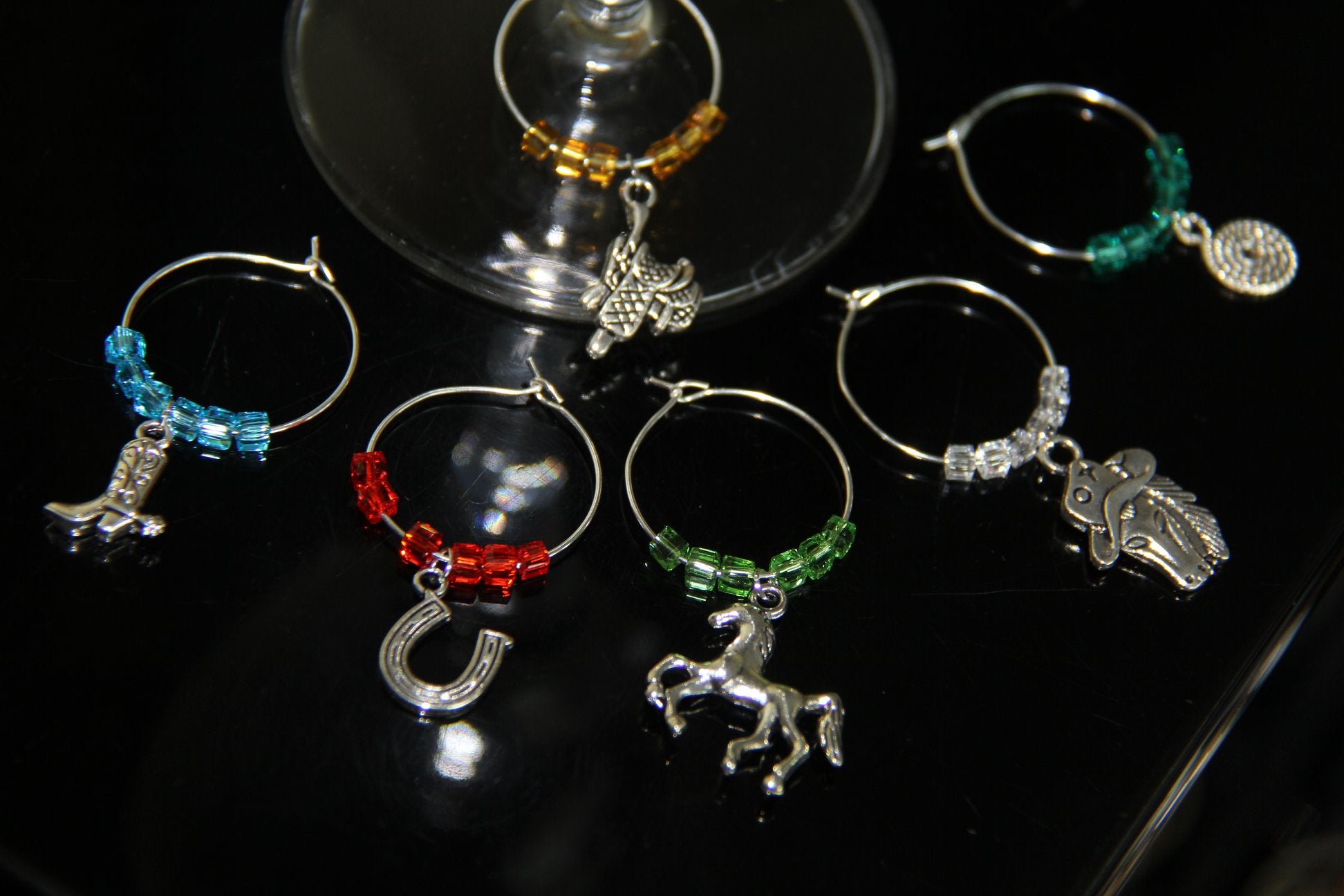 Horse Collection - Wine Glass Rings