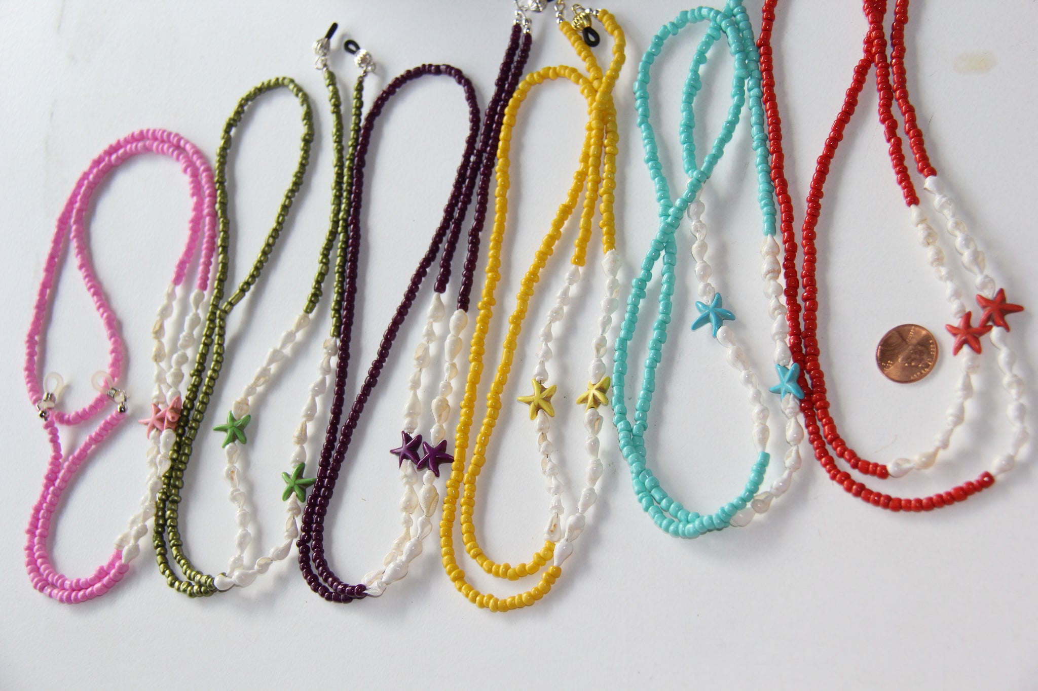 Handmade Lanyards with natural sea shells from Hawaii Big Island