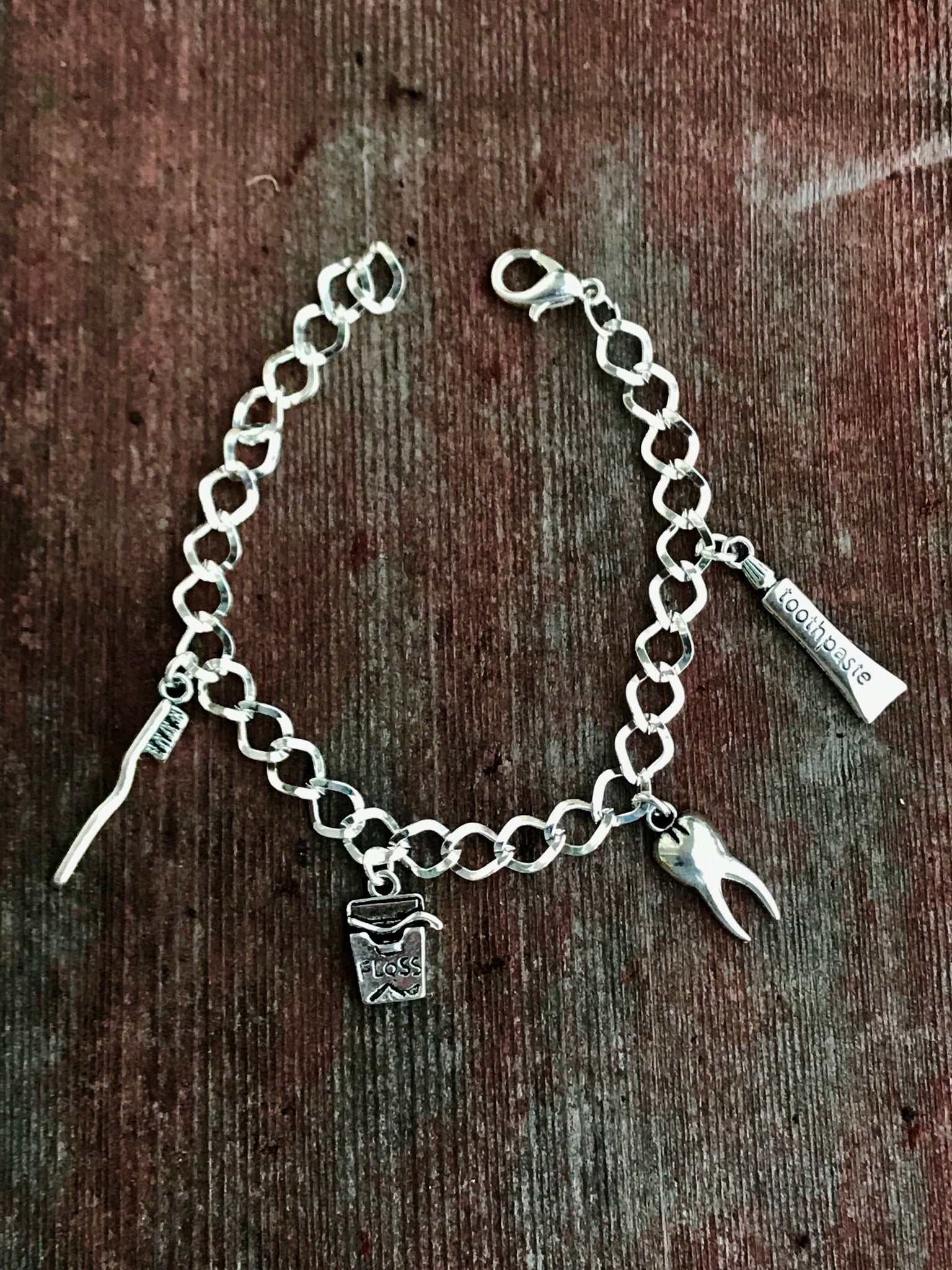 Dentistry Silver Bracelet